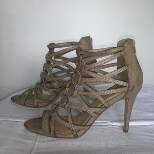 4inch Taupe Strappy Heel